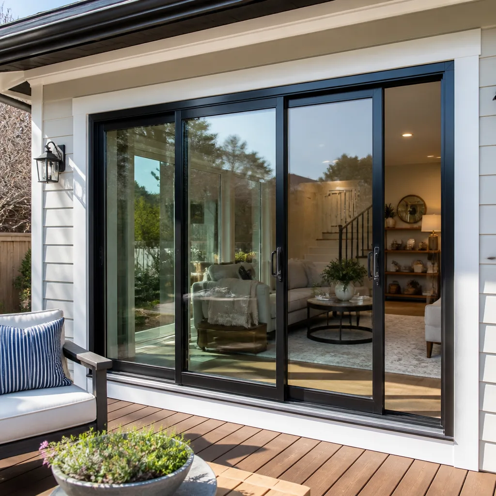 Sliding glass doors